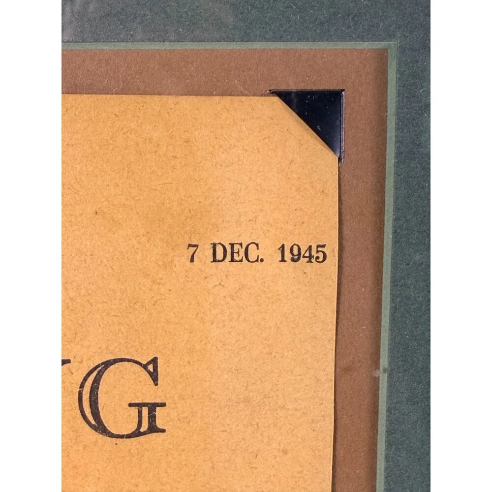 WWII 1945 Boxing Program 4th vs 1st Infantry Division‎ Photo Regensburg Germany